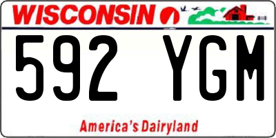 WI license plate 592YGM