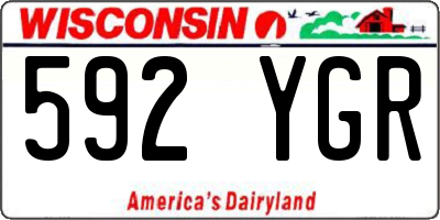 WI license plate 592YGR