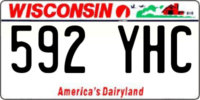 WI license plate 592YHC