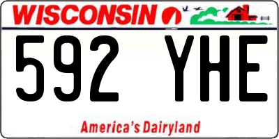 WI license plate 592YHE