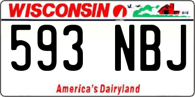 WI license plate 593NBJ