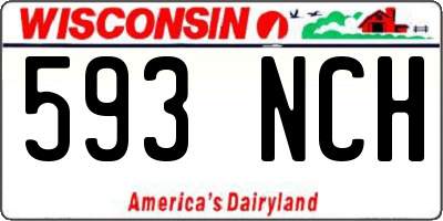 WI license plate 593NCH