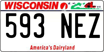 WI license plate 593NEZ