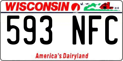 WI license plate 593NFC