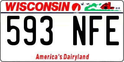 WI license plate 593NFE