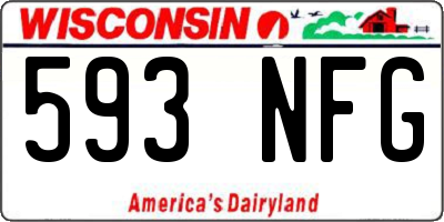 WI license plate 593NFG