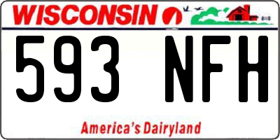 WI license plate 593NFH