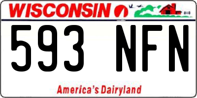 WI license plate 593NFN