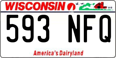 WI license plate 593NFQ