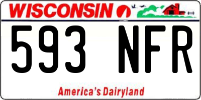 WI license plate 593NFR