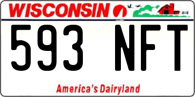 WI license plate 593NFT