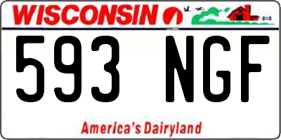 WI license plate 593NGF