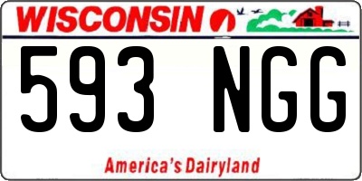 WI license plate 593NGG