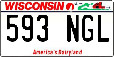 WI license plate 593NGL