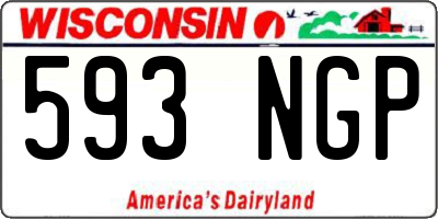 WI license plate 593NGP