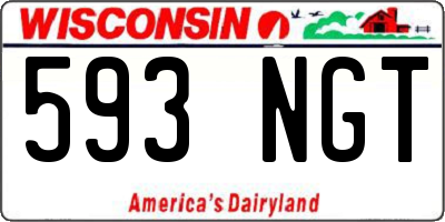 WI license plate 593NGT