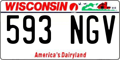 WI license plate 593NGV