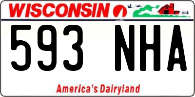 WI license plate 593NHA