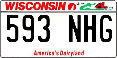 WI license plate 593NHG