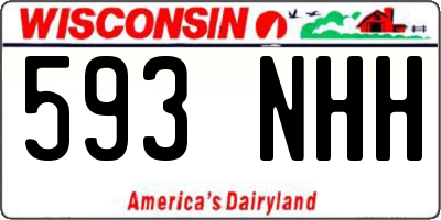 WI license plate 593NHH