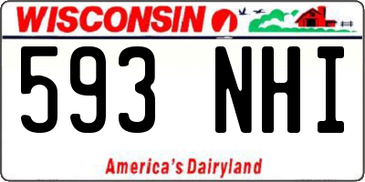 WI license plate 593NHI