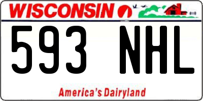 WI license plate 593NHL