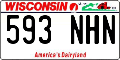 WI license plate 593NHN