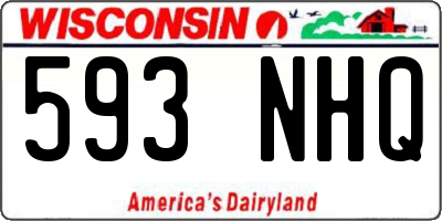 WI license plate 593NHQ