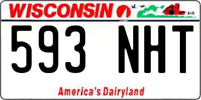 WI license plate 593NHT