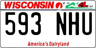 WI license plate 593NHU
