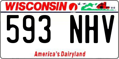 WI license plate 593NHV