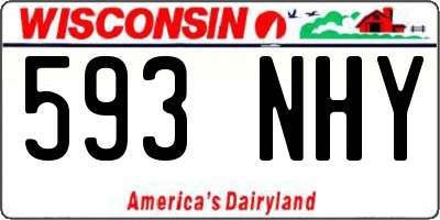 WI license plate 593NHY