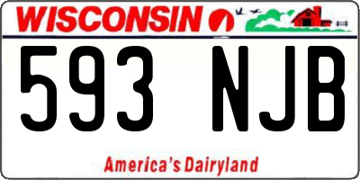 WI license plate 593NJB