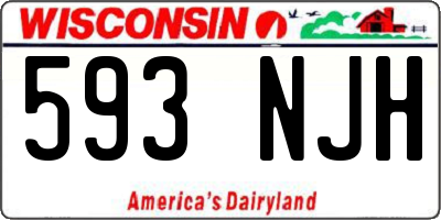 WI license plate 593NJH