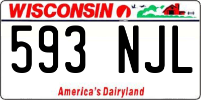 WI license plate 593NJL