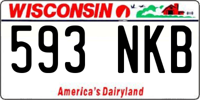 WI license plate 593NKB