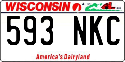 WI license plate 593NKC