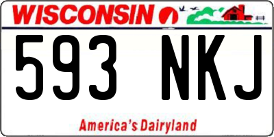 WI license plate 593NKJ