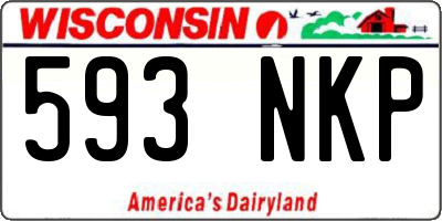 WI license plate 593NKP