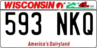WI license plate 593NKQ