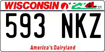 WI license plate 593NKZ