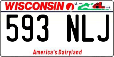 WI license plate 593NLJ