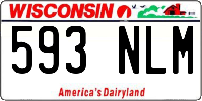 WI license plate 593NLM