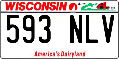 WI license plate 593NLV