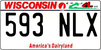WI license plate 593NLX