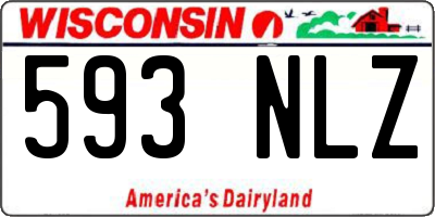 WI license plate 593NLZ