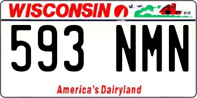WI license plate 593NMN