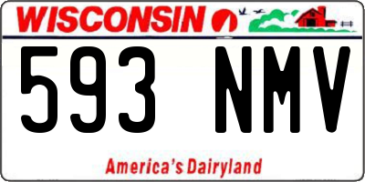 WI license plate 593NMV