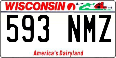 WI license plate 593NMZ