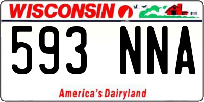 WI license plate 593NNA